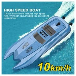 SkyTech Rc Boot 2.4ghz - 10 Km/h - Afstand Bestuurbaar Boot Tot Wel 50M - Oplaadbaar -Clipper Winkel 1107274594