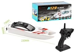 Rc Race Boot H129 - Oplaadbaar - 2.4GHZ Zender - 10km/h - 1:47