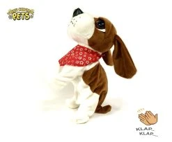 Schattig Blaffende Speelgoed Hondje - Met 7 Verschillende Kunstjes Op Geluid/aanraken - Voice Control Clap Dog- 29CM -Clipper Winkel 1243529976