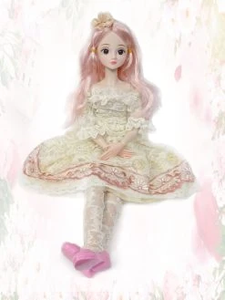 Demi Girl Prinses Pop Speelgoed - Met Chique Classic Feest Jurkje - 56CM -Clipper Winkel 1295507046