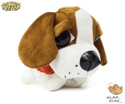 Schattig Blaffende Speelgoed Hondje - Met 7 Verschillende Kunstjes Op Geluid/aanraken - Voice Control Clap Dog- 29CM -Clipper Winkel 1304571131