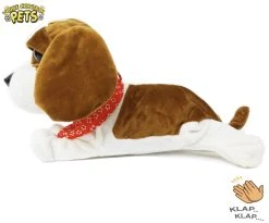 Schattig Blaffende Speelgoed Hondje - Met 7 Verschillende Kunstjes Op Geluid/aanraken - Voice Control Clap Dog- 29CM -Clipper Winkel 1304571136