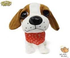 Schattig Blaffende Speelgoed Hondje - Met 7 Verschillende Kunstjes Op Geluid/aanraken - Voice Control Clap Dog- 29CM -Clipper Winkel 1304571141
