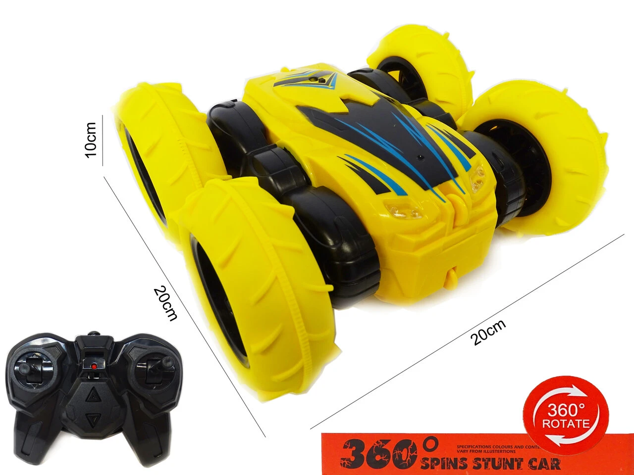 24WINKELEN RC Stunt Car 2.4 Ghz Off Road Bestuurbare Race Auto - Dubbelzijdig - 360 Spinning Car- Oplaadbaar 4 24WINKELEN RC Stunt Car 2.4 Ghz Off Road Bestuurbare Race Auto - Dubbelzijdig - 360 Spinning Car- Oplaadbaar - Afbeelding 2