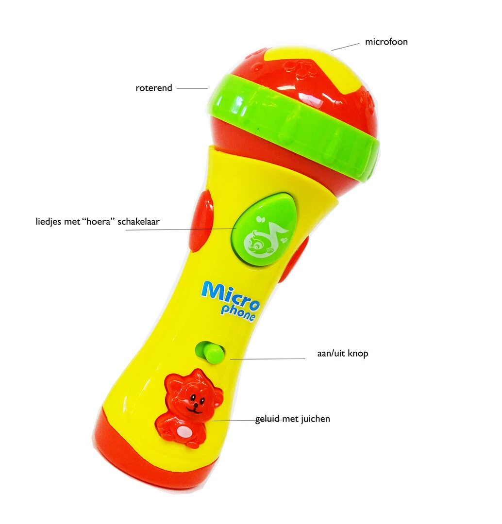 Speelgoed Kinder Microfoon Met 12 Muzikale Instrumenten - Little Singer Microphone 4 Speelgoed Kinder Microfoon Met 12 Muzikale Instrumenten - Little Singer Microphone - Afbeelding 2