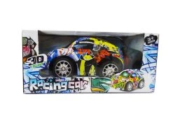RC Racing Car - 3D LED Flash Light - Radio Grafisch Bestuurbaar Auto 1:20 - 17CM -Clipper Winkel 1351073206