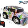 RC Racing Car - 3D LED Flash Light - Radio Grafisch Bestuurbaar Auto 1:20 - 17CM