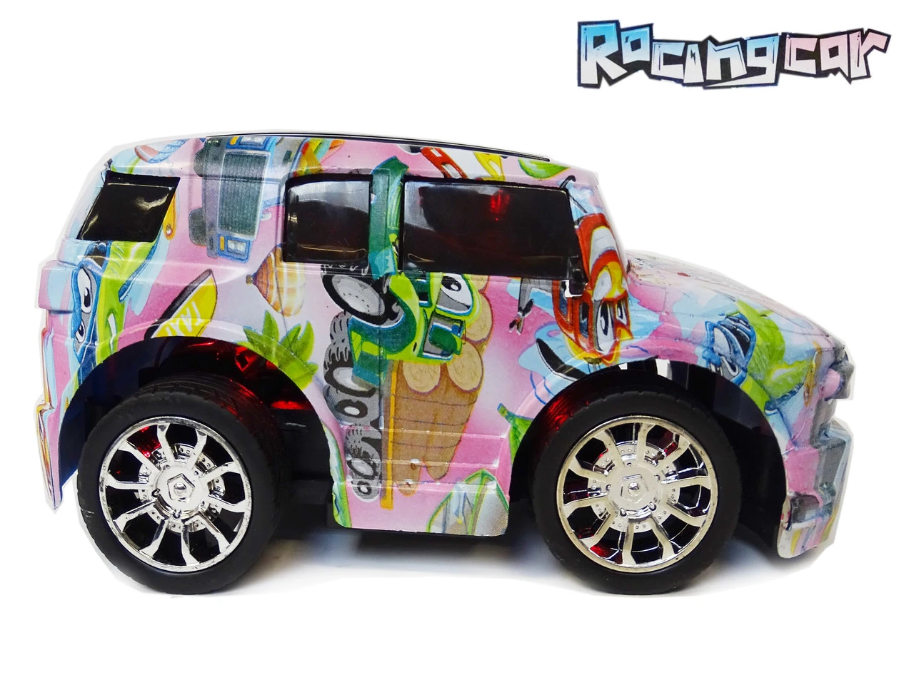 RC Racing Car - 3D LED Flash Light - Radio Grafisch Bestuurbaar Auto 1:20 - 17CM 4 RC Racing Car - 3D LED Flash Light - Radio Grafisch Bestuurbaar Auto 1:20 - 17CM - Afbeelding 2