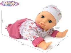 Crawling Baby - Kruip Baby Pop Speelgoed -Baby Sweet&Cuddly - Met Geluid (32cm)