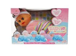 Crawling Baby - Kruip Baby Pop - Kan Kruipen En Dansen - Met Geluid (20cm) -Clipper Winkel 1358230856