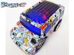 RC Racing Car - 3D LED Flash Light - Radio Grafisch Bestuurbaar Auto 1:20 - 17CM -Clipper Winkel 1391786526