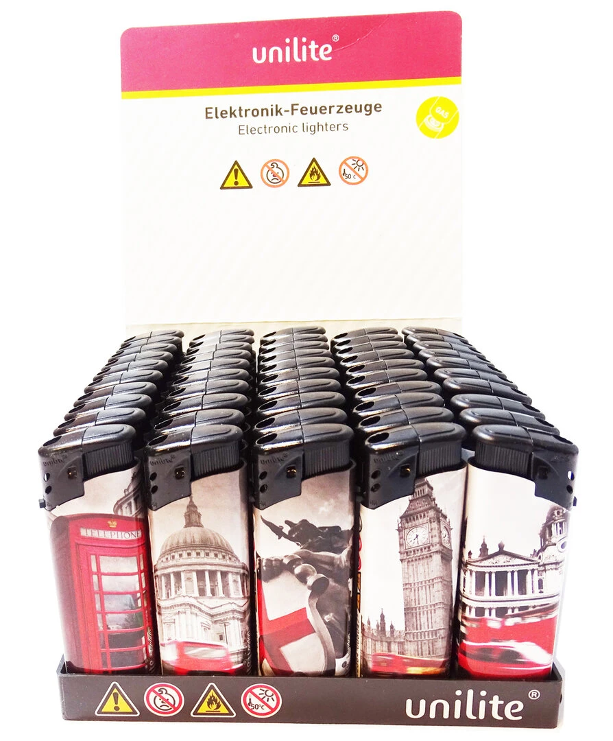 Klik Aanstekers 50 Stuks - London City 4 Klik Aanstekers 50 Stuks - London City - Afbeelding 2
