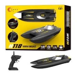 TKKJ Rc Boot H118 - Oplaadbaar - 2.4GHZ Afstandsbediening - 10km/u - 50 Meter Bereik - Afstand Bestuurbare Boot 23CM