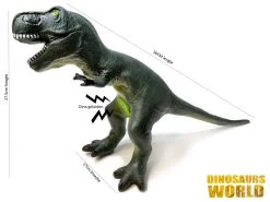 Dino World Dinosaurus T-rex Speelgoed 56 Cm - Zacht Rubber - Maakt Dino Geluiden - Dinoworld  -Clipper Winkel 1678429628