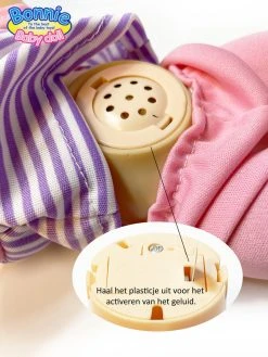 Baby Pop Bonnie Interactief Speelgoed -12 Verschillende Babygeluiden - Kan Drinken En Plassen - 30CM -Clipper Winkel 1679249846