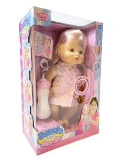 Baby Pop Bonnie Interactief Speelgoed -12 Verschillende Babygeluiden - Kan Drinken En Plassen - 30CM -Clipper Winkel 1679295346