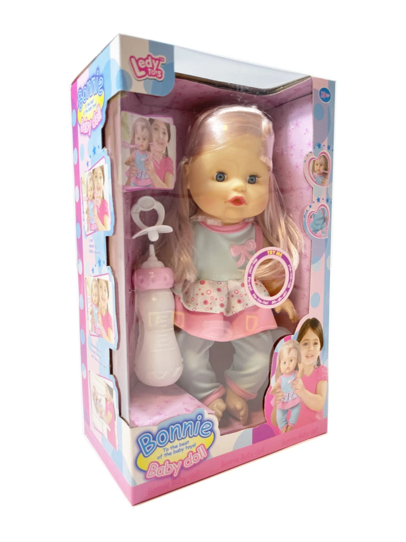 Baby Pop Bonnie Interactief Speelgoed -12 Verschillende Babygeluiden - Kan Drinken En Plassen - 30CM 8 Baby Pop Bonnie Interactief Speelgoed -12 Verschillende Babygeluiden - Kan Drinken En Plassen - 30CM - Afbeelding 6