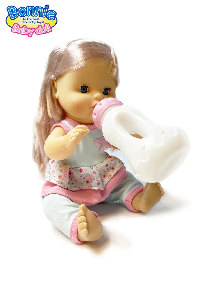 Baby Pop Bonnie Interactief Speelgoed -12 Verschillende Babygeluiden - Kan Drinken En Plassen - 30CM 4 Baby Pop Bonnie Interactief Speelgoed -12 Verschillende Babygeluiden - Kan Drinken En Plassen - 30CM - Afbeelding 2