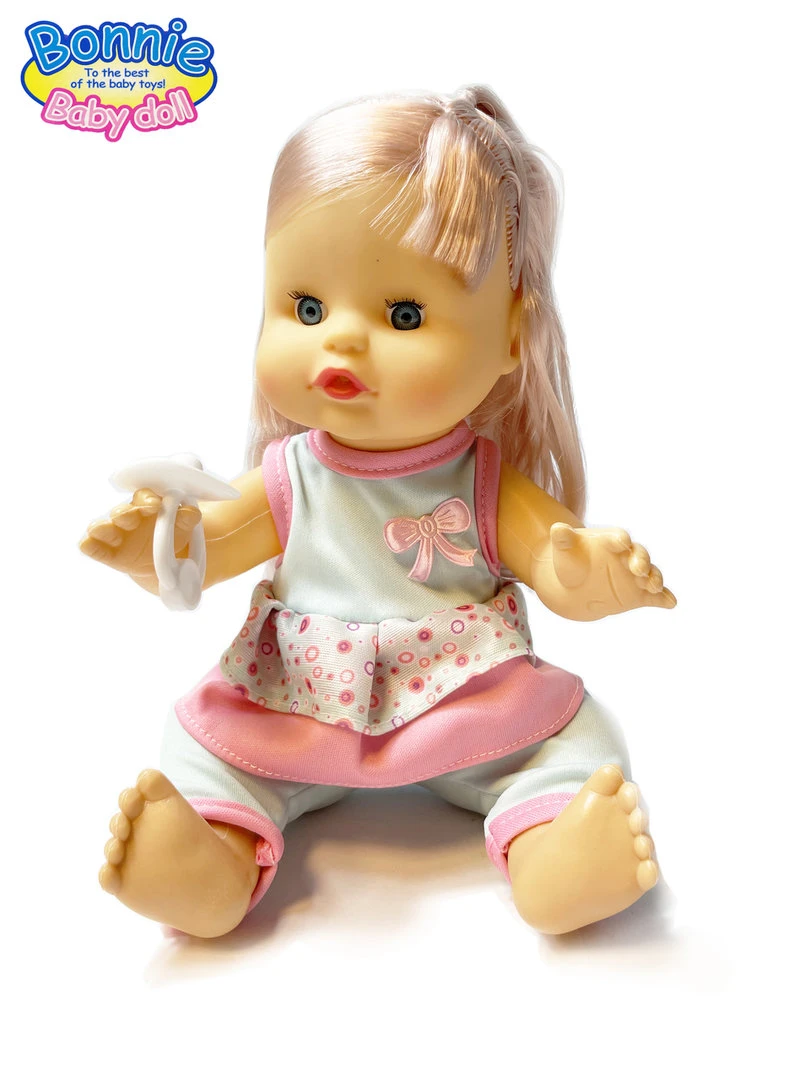 Baby Pop Bonnie Interactief Speelgoed -12 Verschillende Babygeluiden - Kan Drinken En Plassen - 30CM 6 Baby Pop Bonnie Interactief Speelgoed -12 Verschillende Babygeluiden - Kan Drinken En Plassen - 30CM - Afbeelding 4