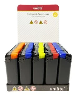 Unilite Aanstekers Matt Rubber 50 Stuks In Tray