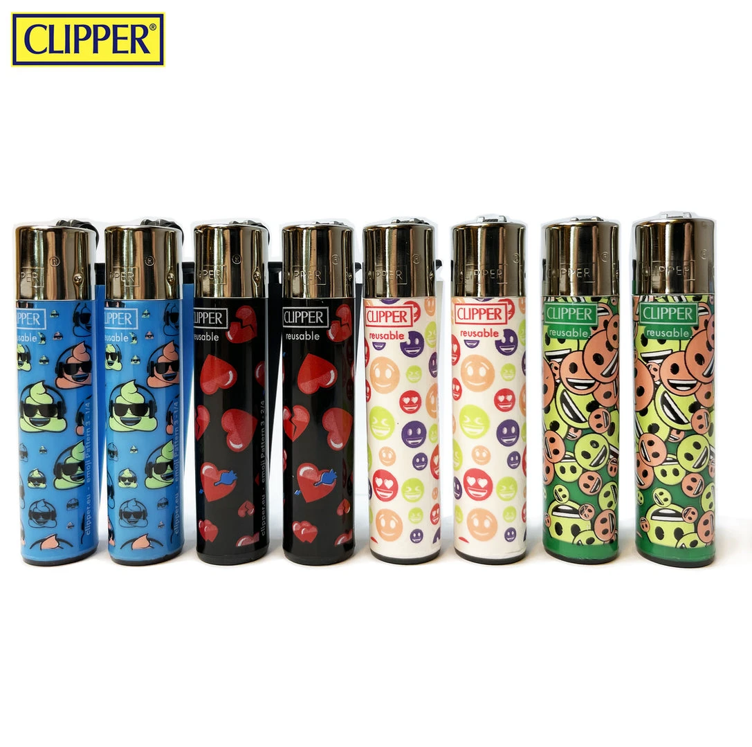 Clipper Aanstekers - 48 Stuks- Emoji Vuursteen Aansteker - Na Vulbaar 4 Clipper Aanstekers - 48 Stuks- Emoji Vuursteen Aansteker - Na Vulbaar - Afbeelding 2