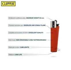 Clipper Aanstekers- 48 Stuks- Spacey Vuursteen Aansteker - Na Vulbaar -Clipper Winkel 1686411581