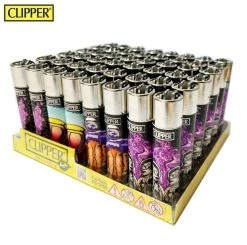 Clipper Aanstekers- 48 Stuks- Spacey Vuursteen Aansteker - Na Vulbaar -Clipper Winkel 1686412239
