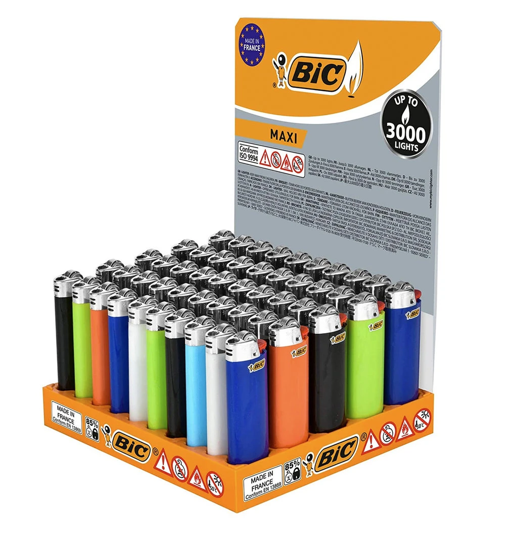 Bic Aanstekers Maxi - 50 Stuks Aanstekers - 3.000 Vlammen - Mix Color Lighter 3 Bic Aanstekers Maxi - 50 Stuks Aanstekers - 3.000 Vlammen - Mix Color Lighter