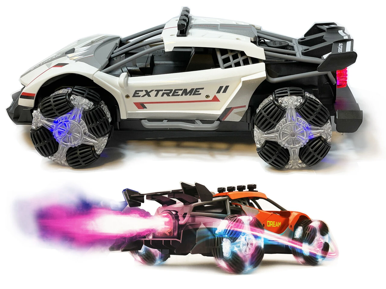 Rc Auto 2.4GHZ Burnout Smoke Car Met Echte Rook En LED-lichtjes En Oplaadbaar 4 Rc Auto 2.4GHZ Burnout Smoke Car Met Echte Rook En LED-lichtjes En Oplaadbaar - Afbeelding 2