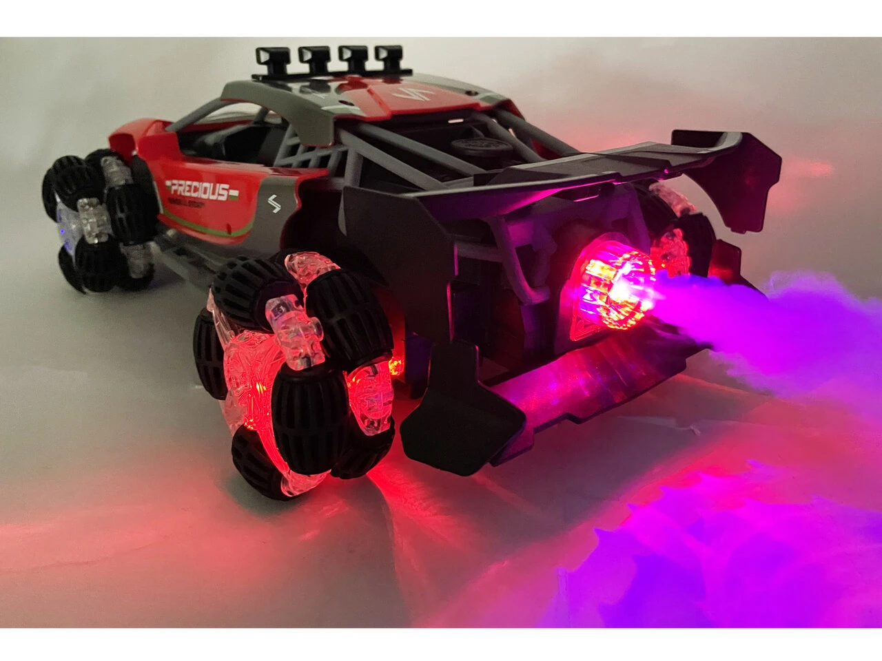 Rc Auto 2.4GHZ Burnout Smoke Car Met Echte Rook En LED-lichtjes En Oplaadbaar 6 Rc Auto 2.4GHZ Burnout Smoke Car Met Echte Rook En LED-lichtjes En Oplaadbaar - Afbeelding 4