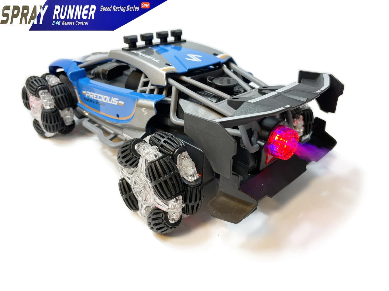24WINKELEN Rc Auto 2.4GHZ Burnout Smoke Car Met Echte Rook En LED-lichtjes En Oplaadbaar 8 24WINKELEN Rc Auto 2.4GHZ Burnout Smoke Car Met Echte Rook En LED-lichtjes En Oplaadbaar - Afbeelding 6