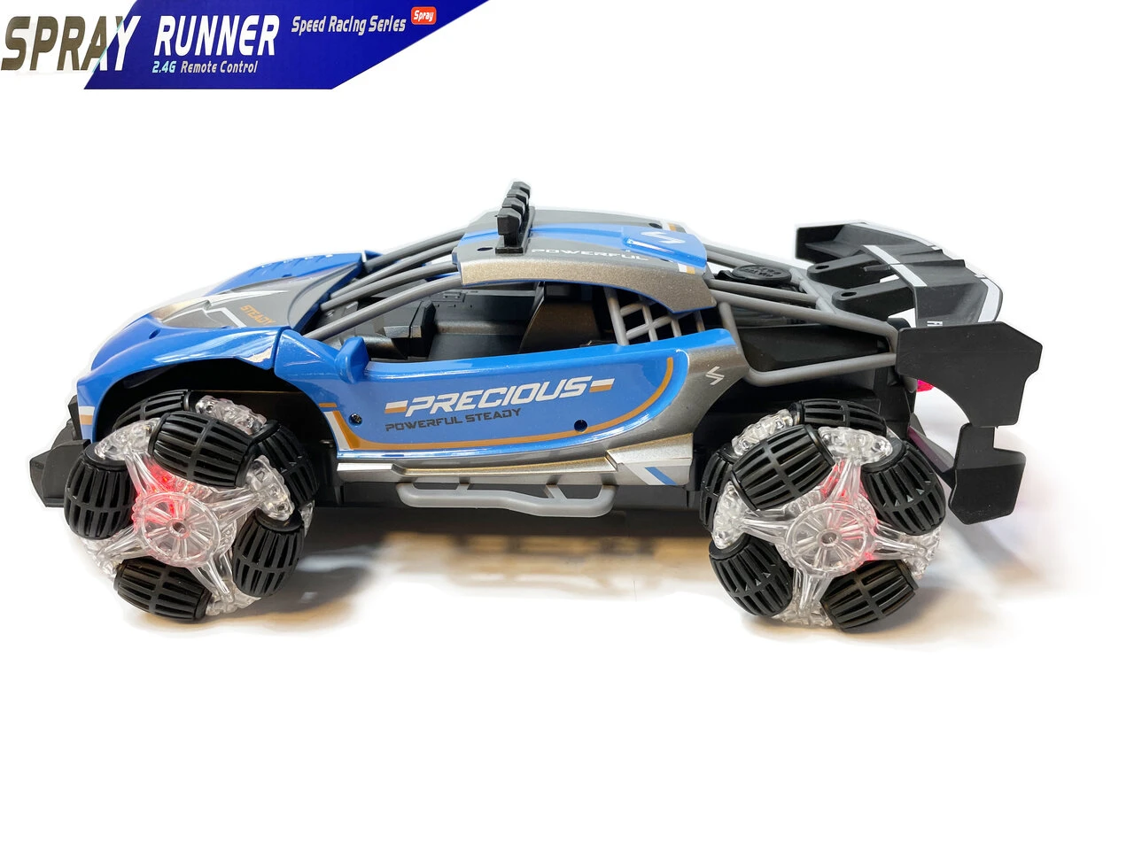 24WINKELEN Rc Auto 2.4GHZ Burnout Smoke Car Met Echte Rook En LED-lichtjes En Oplaadbaar 4 24WINKELEN Rc Auto 2.4GHZ Burnout Smoke Car Met Echte Rook En LED-lichtjes En Oplaadbaar - Afbeelding 2