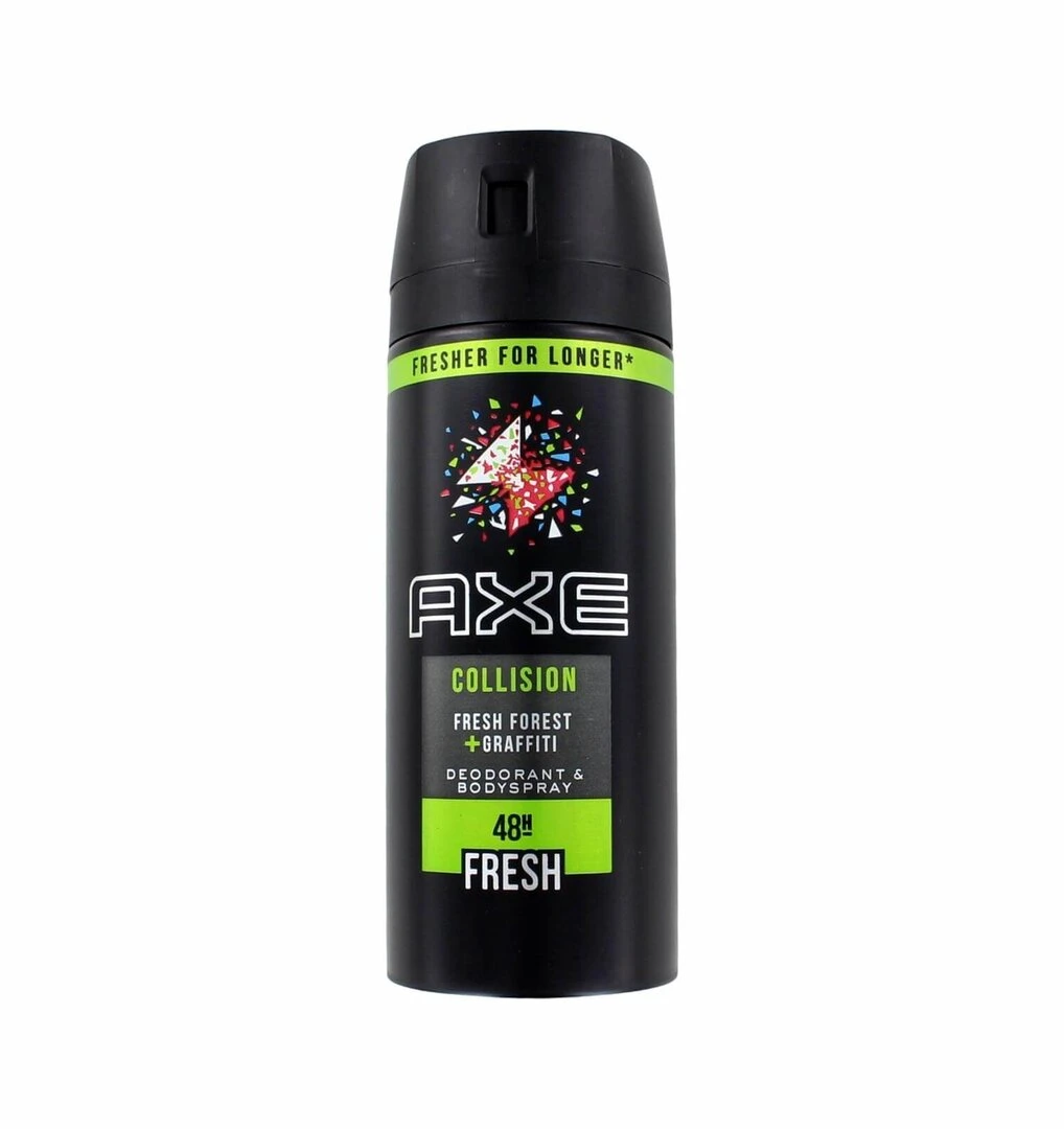 Axe Collision 48h Fresh - Deodorant & Body Spray - Fresh Forest & Graffiti 150ml 3 Axe Collision 48h Fresh - Deodorant & Body Spray - Fresh Forest & Graffiti 150ml
