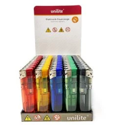 Unilite Aanstekers 50 Stuks In Tray - Navulbaar Klik Aansteker