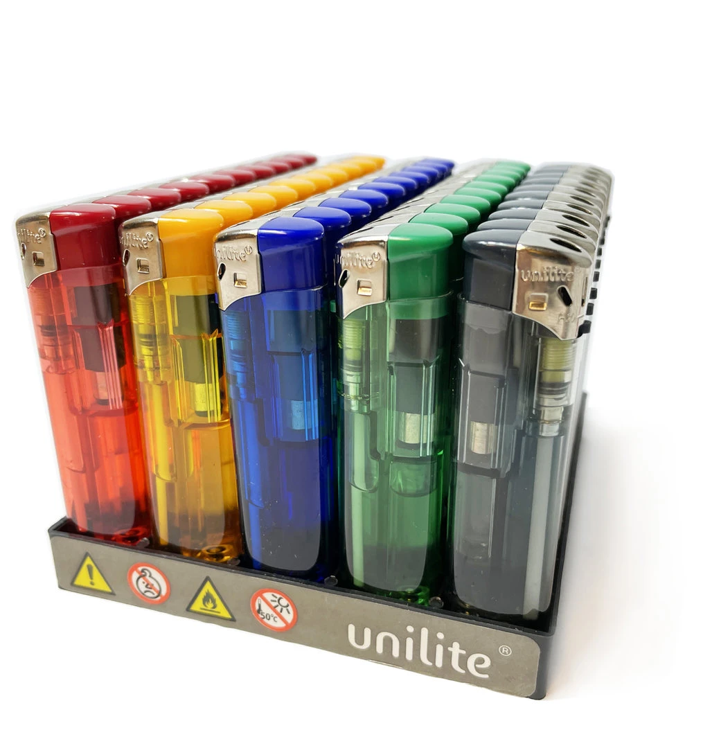 Unilite Aanstekers 50 Stuks In Tray - Navulbaar Klik Aansteker 5 Unilite Aanstekers 50 Stuks In Tray - Navulbaar Klik Aansteker - Afbeelding 3