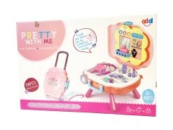 Toy Box Beauty Set - 2 In 1 Trolley And Dressing Table - With Light And Sound-beauty Play Pink -Clipper Winkel 1764454407