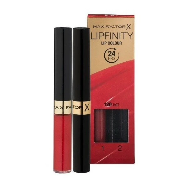 Max Factor Lipfinity Lip Colour - Lipgloss- 120 Hot 4 Max Factor Lipfinity Lip Colour - Lipgloss- 120 Hot - Afbeelding 2