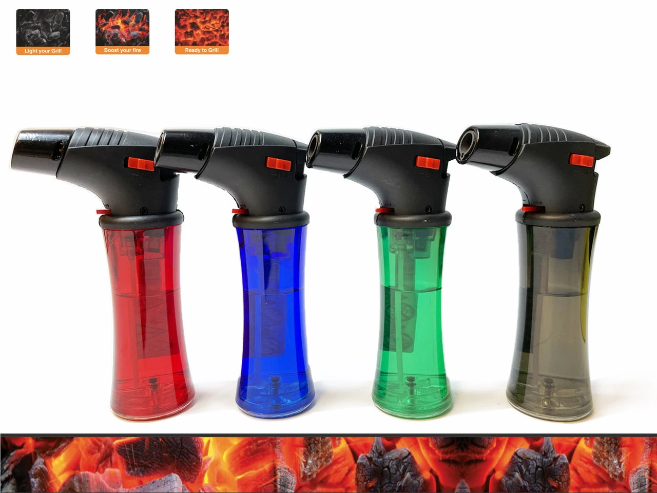 Unilite Creme Brulee Brander - 4stuks Turbo Wind Aansteker - Crème Brûlée Brander 4 Unilite Creme Brulee Brander - 4stuks Turbo Wind Aansteker - Crème Brûlée Brander - Afbeelding 2