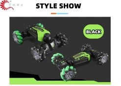 RC Twist Stunt Auto - Radiografisch Bestuurbare 4WD Auto - Offroad - TKKJ - Transformer Car Met Handbediening En Afstandsbediening - Dazzle Light -Clipper Winkel 1801720161