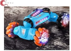 RC Twist Stunt Auto - Radiografisch Bestuurbare 4WD Auto - Offroad - TKKJ - Transformer Car Met Handbediening En Afstandsbediening - Dazzle Light -Clipper Winkel 1801720164