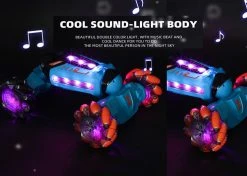 RC Twist Stunt Auto - Radiografisch Bestuurbare 4WD Auto - Offroad - TKKJ - Transformer Car Met Handbediening En Afstandsbediening - Dazzle Light -Clipper Winkel 1801720179