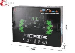 RC Twist Stunt Auto - Radiografisch Bestuurbare 4WD Auto - Offroad - TKKJ - Transformer Car Met Handbediening En Afstandsbediening - Dazzle Light -Clipper Winkel 1801720188