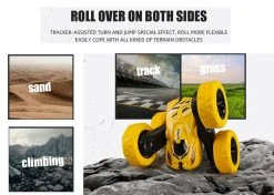 TKKJ RC Stunt Car Crawler RAPIDLY 1:16 - 2IN1 Afstand Bestuurbaar Speelgoed Stuntauto 2.4GHZ - Oplaadbaar -Clipper Winkel 1802224734