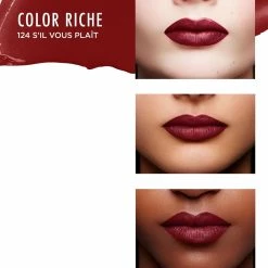 L'Oreal L’Oréal Paris Color Riche Satin Lipstick - 124 S'il Vous Plait - Rood -Clipper Winkel 1812220059