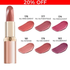 L'Oreal L’Oréal Paris Color Riche Nude Insolents Lipstick - 179 Nu Decadent -Clipper Winkel 1812255051