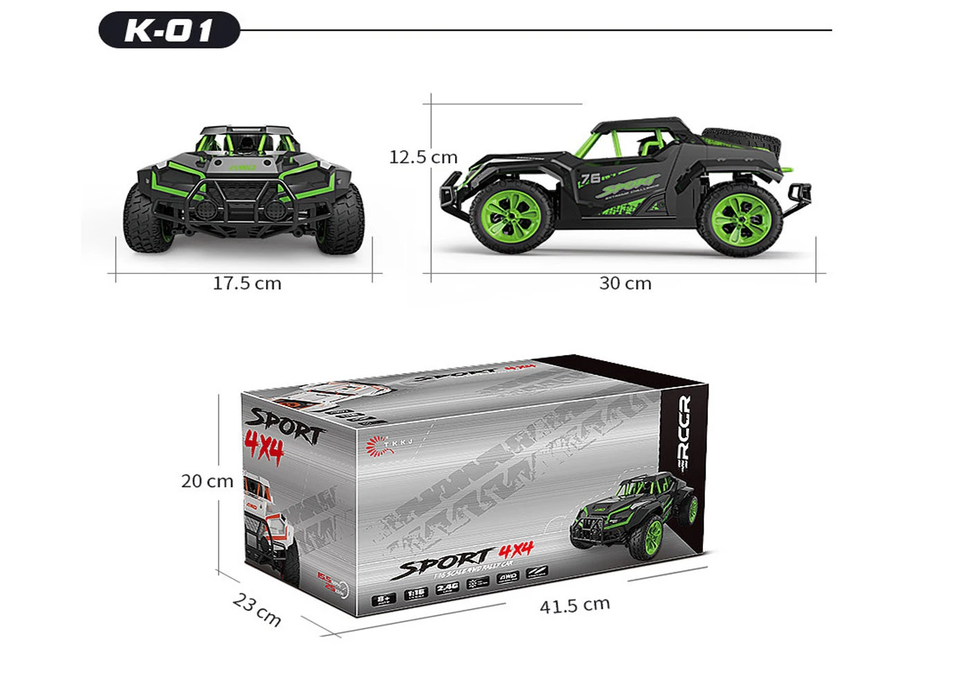 SkyTech RC Auto 4x4 WD Rally Sport Car - 25KM - 2.4ghz Afstand Bestuurbare Race Auto - 1:16 TKKJ 19 SkyTech RC Auto 4x4 WD Rally Sport Car - 25KM - 2.4ghz Afstand Bestuurbare Race Auto - 1:16 TKKJ - Afbeelding 17