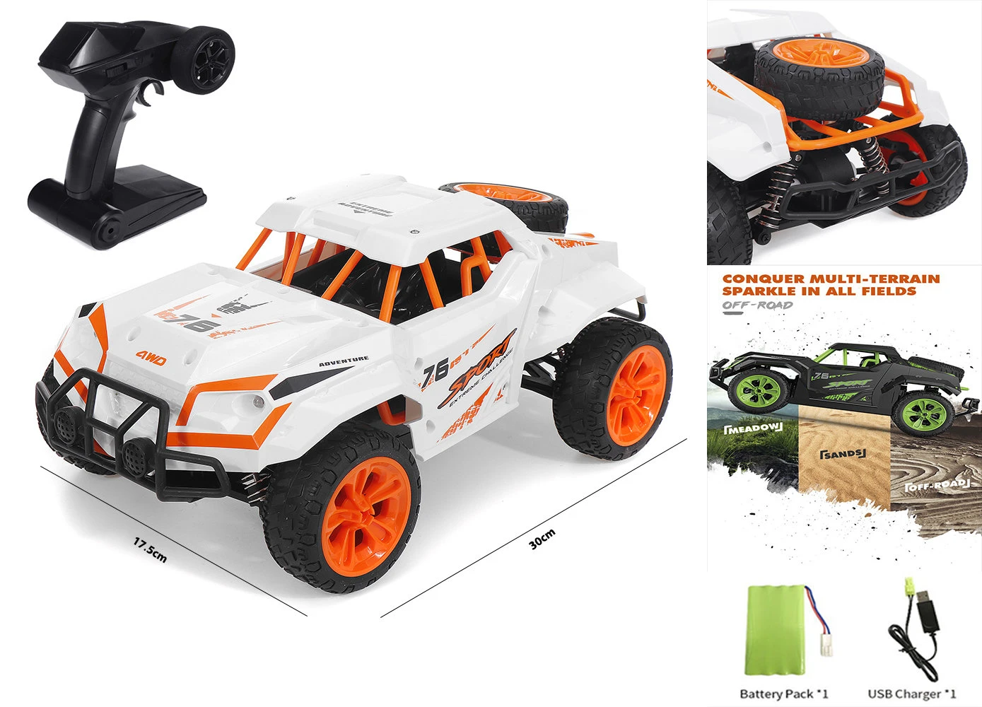 SkyTech RC Auto 4x4 WD Rally Sport Car - 25KM - 2.4ghz Afstand Bestuurbare Race Auto - 1:16 TKKJ 3 SkyTech RC Auto 4x4 WD Rally Sport Car - 25KM - 2.4ghz Afstand Bestuurbare Race Auto - 1:16 TKKJ