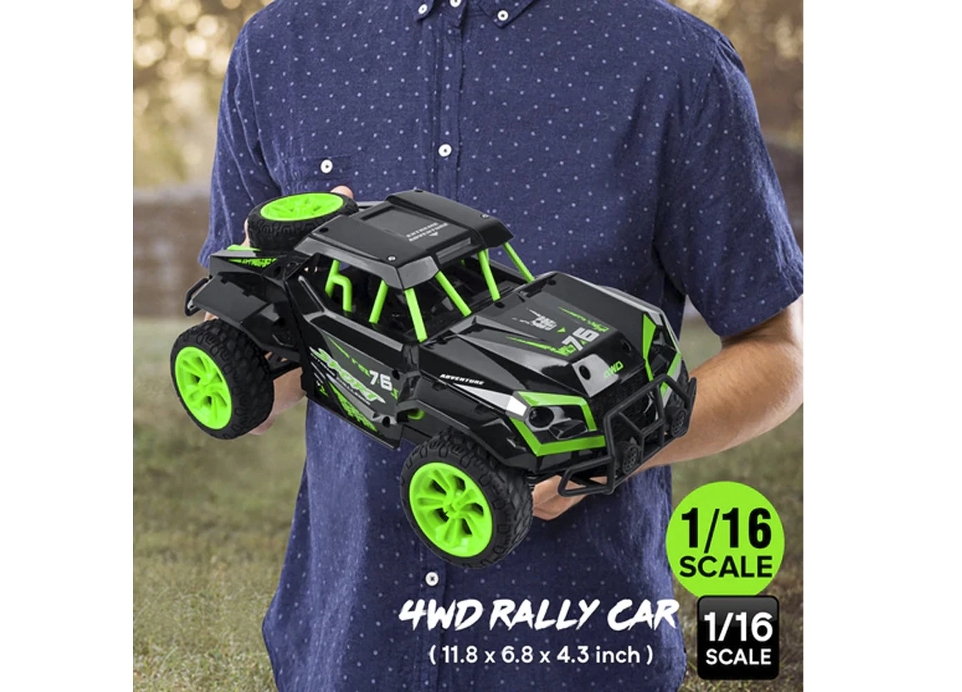 SkyTech RC Auto 4x4 WD Rally Sport Car - 25KM - 2.4ghz Afstand Bestuurbare Race Auto - 1:16 TKKJ 9 SkyTech RC Auto 4x4 WD Rally Sport Car - 25KM - 2.4ghz Afstand Bestuurbare Race Auto - 1:16 TKKJ - Afbeelding 7