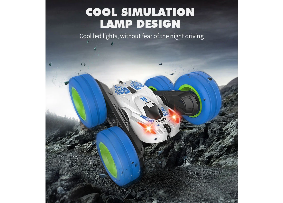 RC Stunt Auto Hyper Wheels - Dubbelzijdig - 360 Graden - 2.4ghz - Off Road Stunt Car - TKKJ - Radio Grafisch Bestuurbare Auto 1:28 4 RC Stunt Auto Hyper Wheels - Dubbelzijdig - 360 Graden - 2.4ghz - Off Road Stunt Car - TKKJ - Radio Grafisch Bestuurbare Auto 1:28 - Afbeelding 2