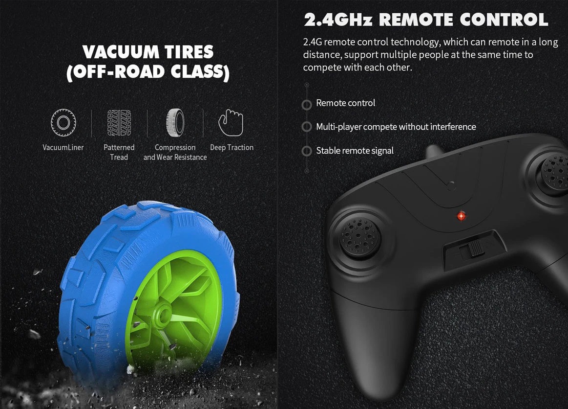 Rc Stunt Auto Hyper Wheels - Dubbelzijdig - 360 Graden - 2.4ghz - Off Road Stunt Car - TKKJ - Radio Grafisch Bestuurbare Auto 1:28 11 Rc Stunt Auto Hyper Wheels - Dubbelzijdig - 360 Graden - 2.4ghz - Off Road Stunt Car - TKKJ - Radio Grafisch Bestuurbare Auto 1:28 - Afbeelding 10